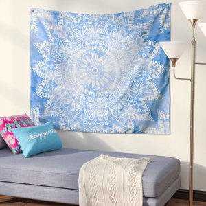 Boho Flower Mandala by Nika Martinez Wall Tapestry