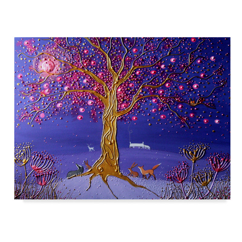 Trademark Art Blood Moon Magic Watercolor Painting Print On