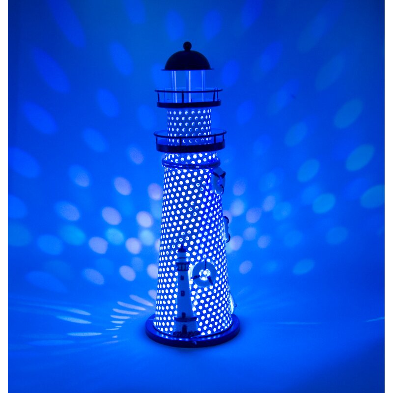 lighthouse table lamp with night light