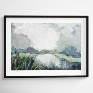free shipping Tree by the Water acrylic painting print