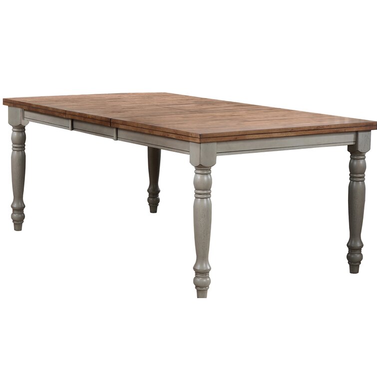 August Grove® Thibodeaux Butterfly Leaf Solid Wood Dining Table ...