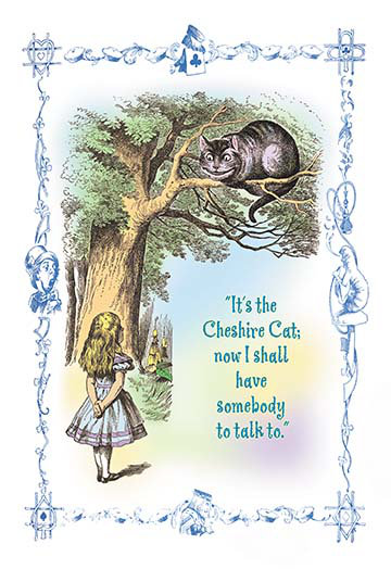 Buyenlarge Alice In Wonderland It S The Cheshire Cat By John Tenniel Graphic Art Wayfair