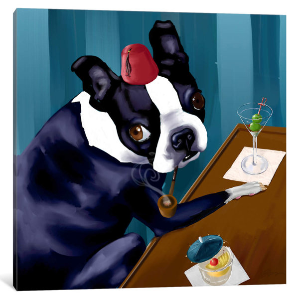 East Urban Home Brian Rubenacker Martini Bar Painting On Wrapped