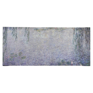 Water Lilies, Morning' by Claude Monet Framed on Canvas Gray