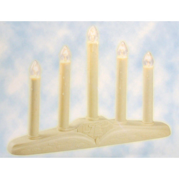 Northlight Christmas Candolier With Candles On Holly Berry And Bell Base 5 Lamps Reviews Wayfair