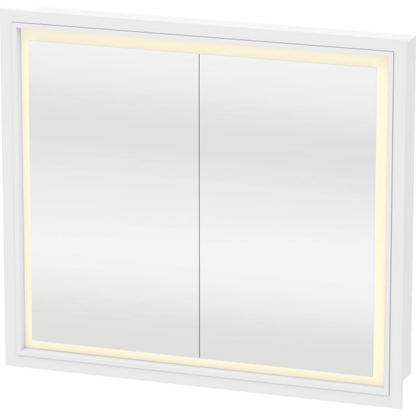 Duravit L-Cube Recessed Framed 2 Door Medicine Cabinet ...