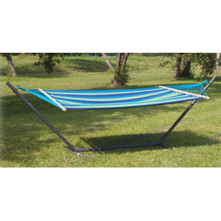Go to store & view more images Powell Point Cotton Hammock with Stand by Bungalow Rose