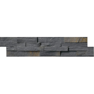 Charcoal Tile Wayfair 6 X 24 Slate Splitface Tile In Charcoal Rust
