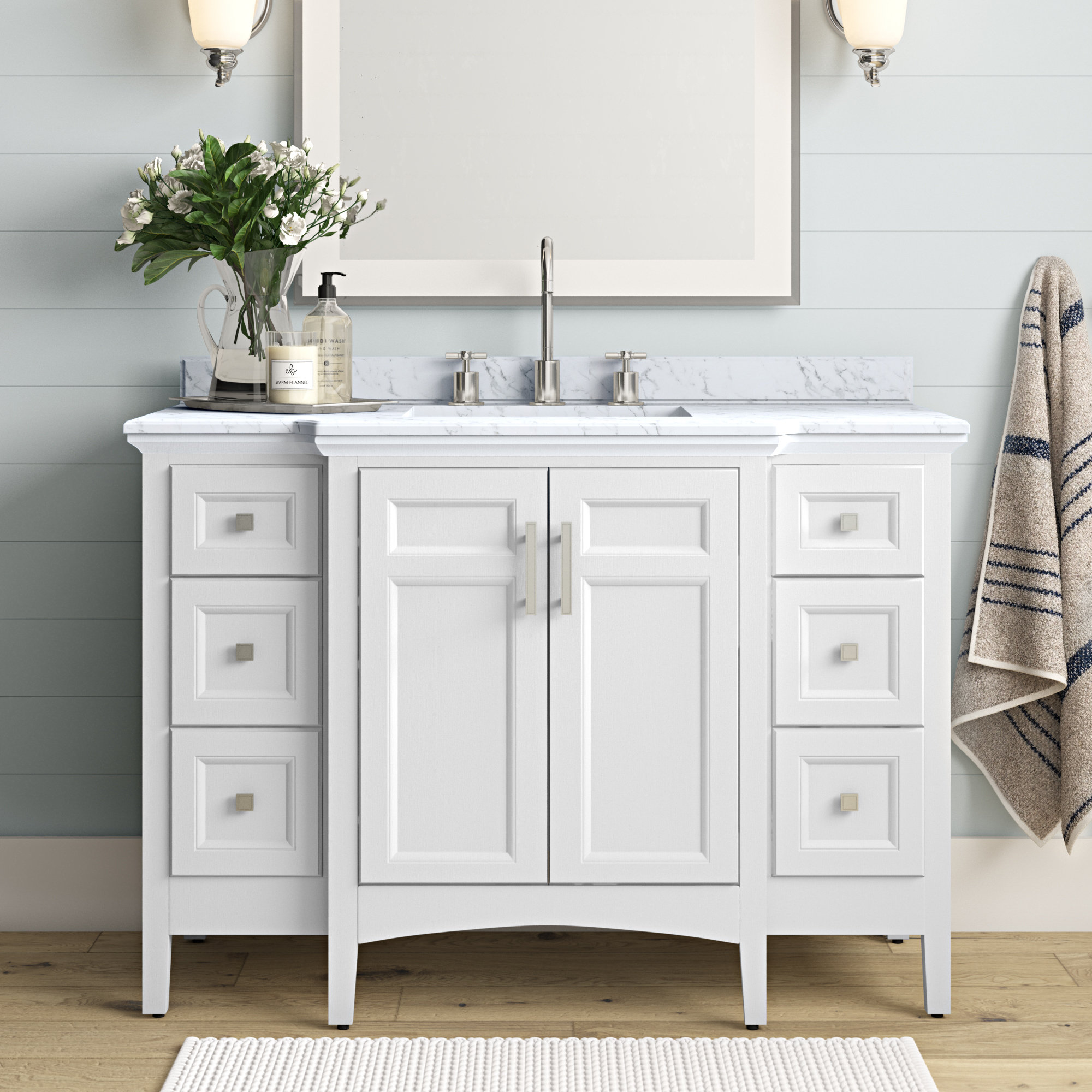 Luz 48 Single Bathroom Vanity Set Reviews Joss Main Luz 48 Single Bathroom Vanity Set