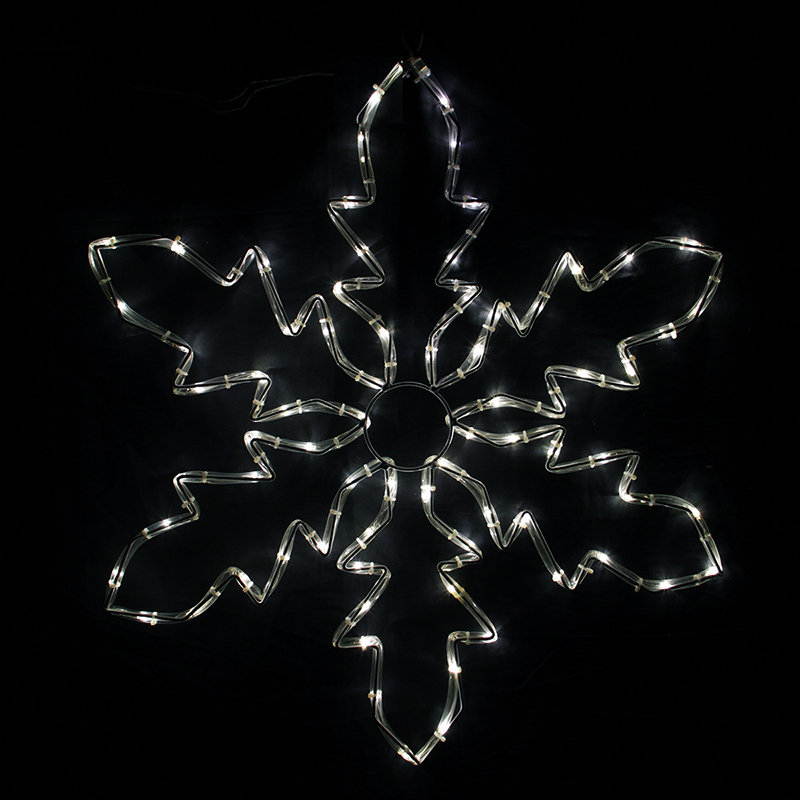 The Holiday Aisle Lighted Indoor Outdoor Tube Light Snowflake