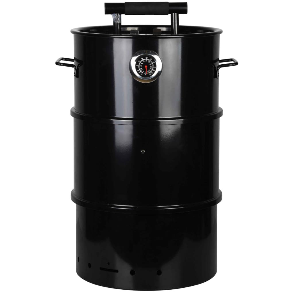 New BBQ Barbecue Smoker Charcoal Grill By OneConcept Trolley Outdoor Grilling