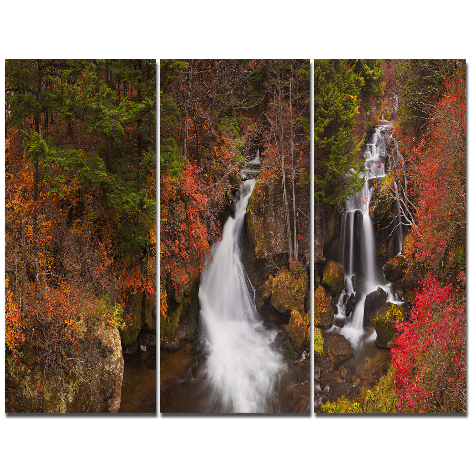 Designart Ryuzu Falls Near Nikko Japan Photographic Print Multi Piece Image On Canvas Wayfair