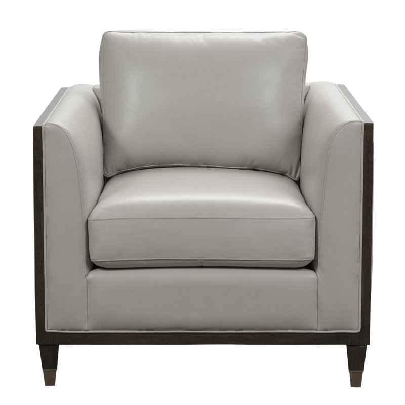 Brayden Studio Dorlean 36 22 W Top Grain Leather Armchair Wayfair