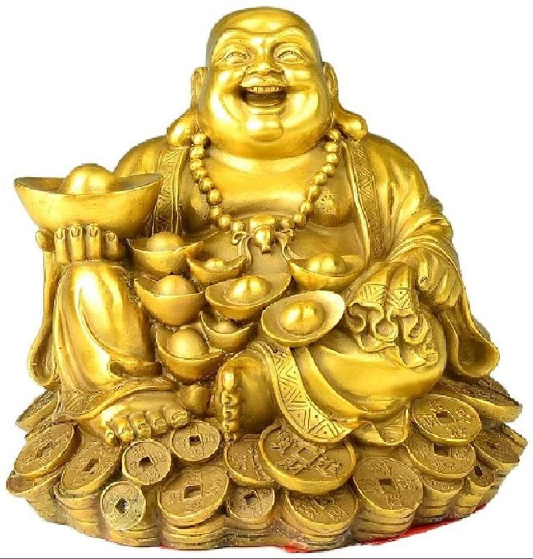 Chinese Happy Money Little Buddha Buddhist Figurine Set 