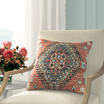 Vince Cotton Blend/Jute/Polyester/Polyester Blend Throw Square Pillow
