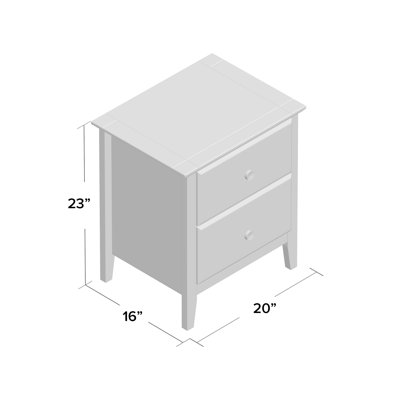 Greenport 2 Drawer Nightstand