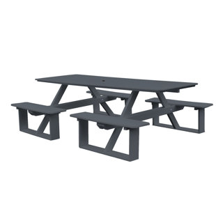 Picnic Umbrella Hole Patio Tables You Ll Love Wayfair Quickview