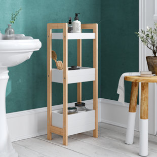 Free Standing Shelves You Ll Love Wayfair Co Uk Goldenrod Bamboo 19 5 X 76cm Bathroom Shelf