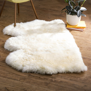 Faux Sheepskin Rug Wayfair Co Uk Keira Handwoven Sheepskin White Rug