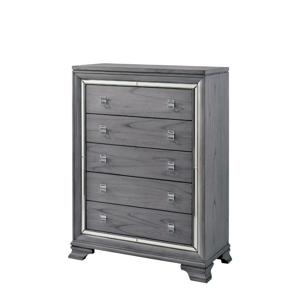 Rosdorf Park Montevia Solid Wood 5 Drawer Chest Wayfair Ca