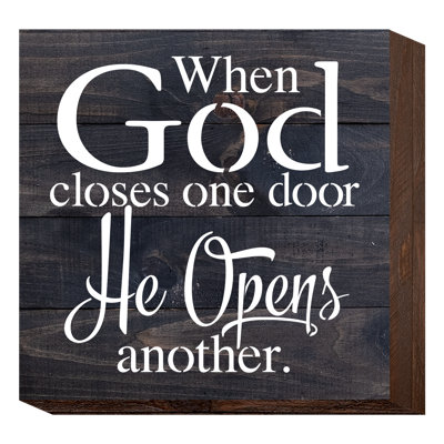 Artistic Reflections When God Closes One Door Textual Art On