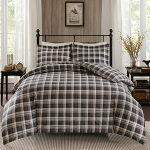 Tasha 100% Cotton Flannel 3 Piece Comforter Set