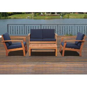 Elsmere 4 Piece Sofa Set with Cushions