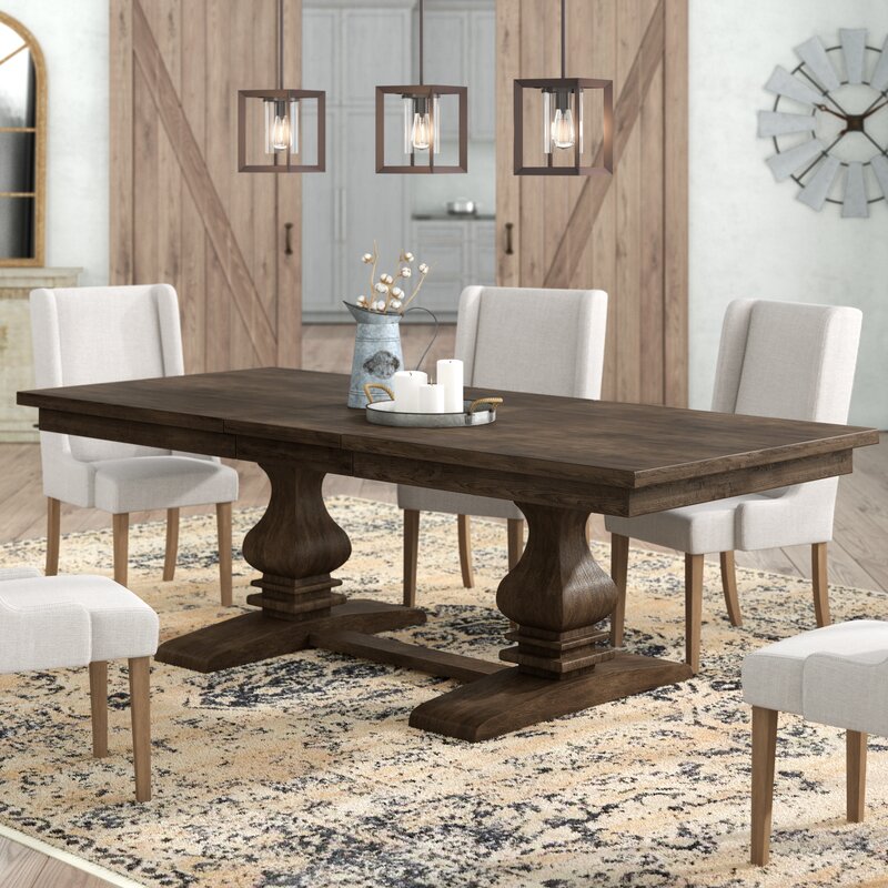 Darby Home Co Smithton Extendable Trestle Dining Table & Reviews | Wayfair