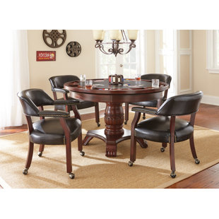 leather poker table chairs