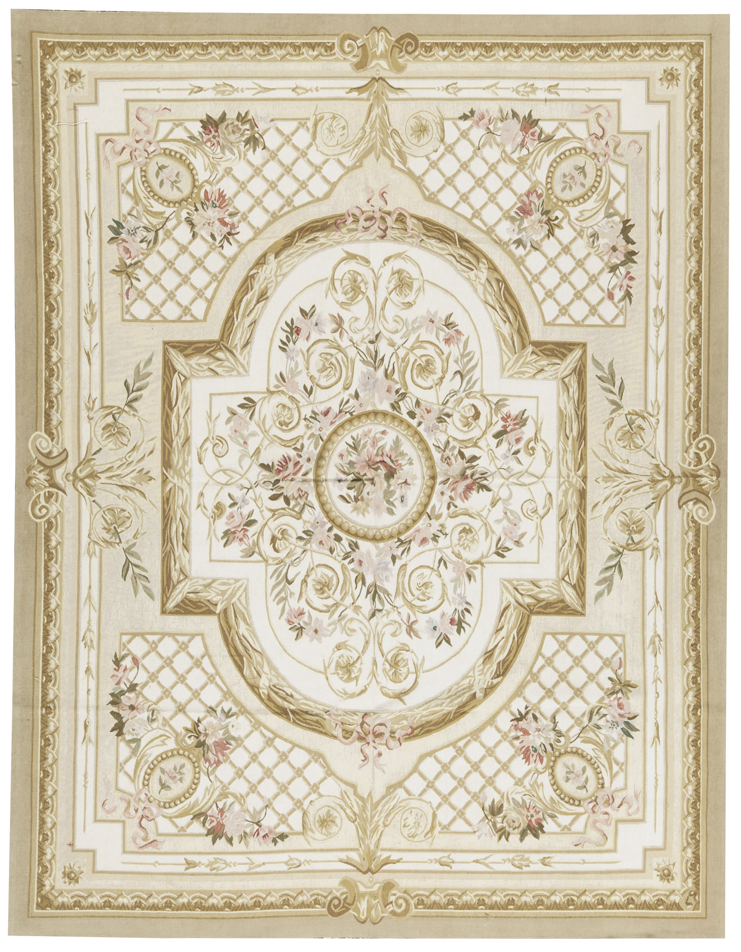 Teppiche 100 Wool Rugs Rose Chinese Aubusson Design Handtufted