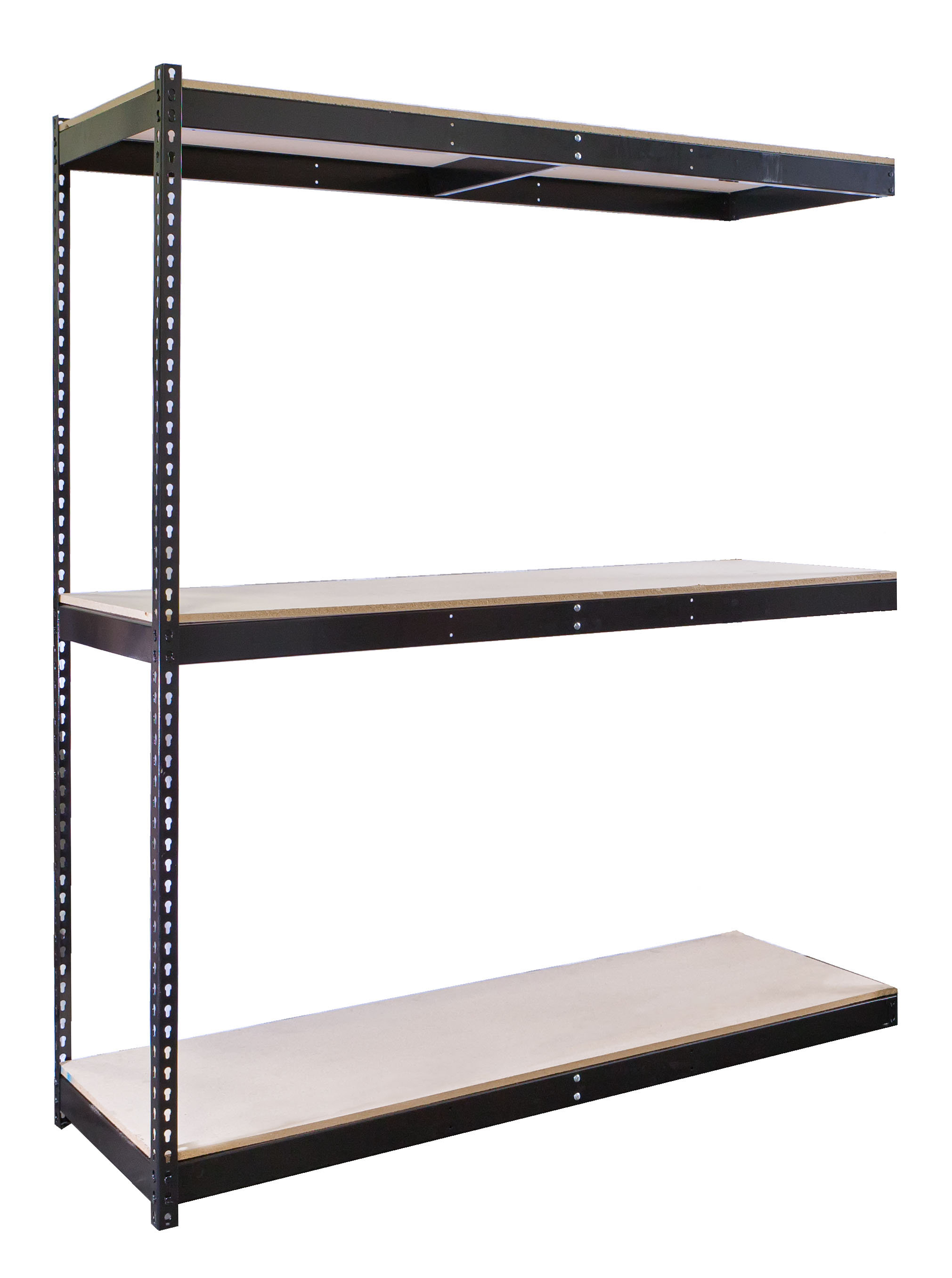 gladiator 30 inch shelf on Hallowell Rivetwell Double Boltless 3 Shelf Shelving Unit Add On Wayfair