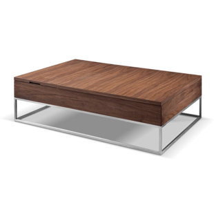 Ashburt Metal and Wood Lift Top Coffee Table by Brayden Studio