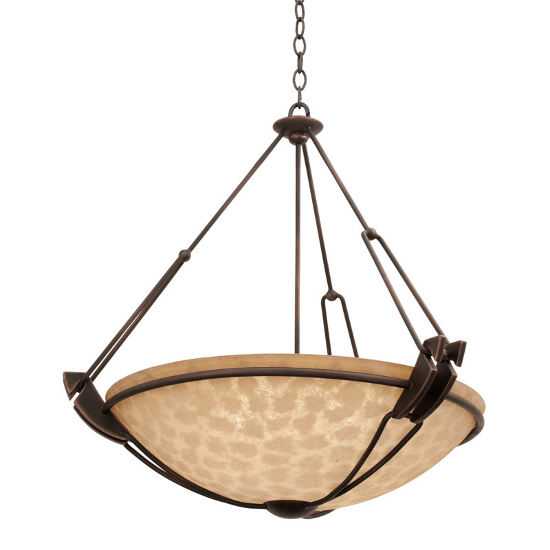 Kalco Grande 5 Light Unique Statement Bowl Pendant Wayfair