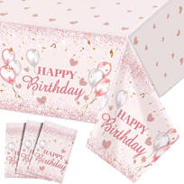 HAPPY BIRTHDAY Sweet Stuff PLASTIC TABLE COVER ~ Party Supplies Decoration Cloth 