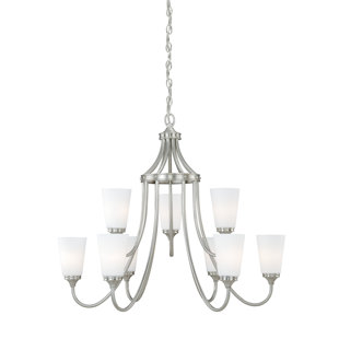 Go to store & view more images Federico 9-Light Shaded Chandelier by Charlton Home