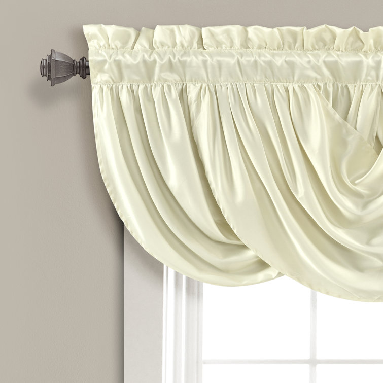Willa Arlo Interiors Rieke Solid Color Swag 42 Window Valance Reviews Wayfair