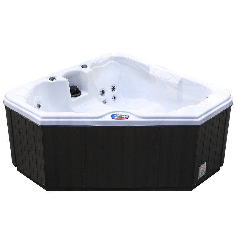 2-Person 28-Jet Plug and Play Spa with Multicolor Spa Light