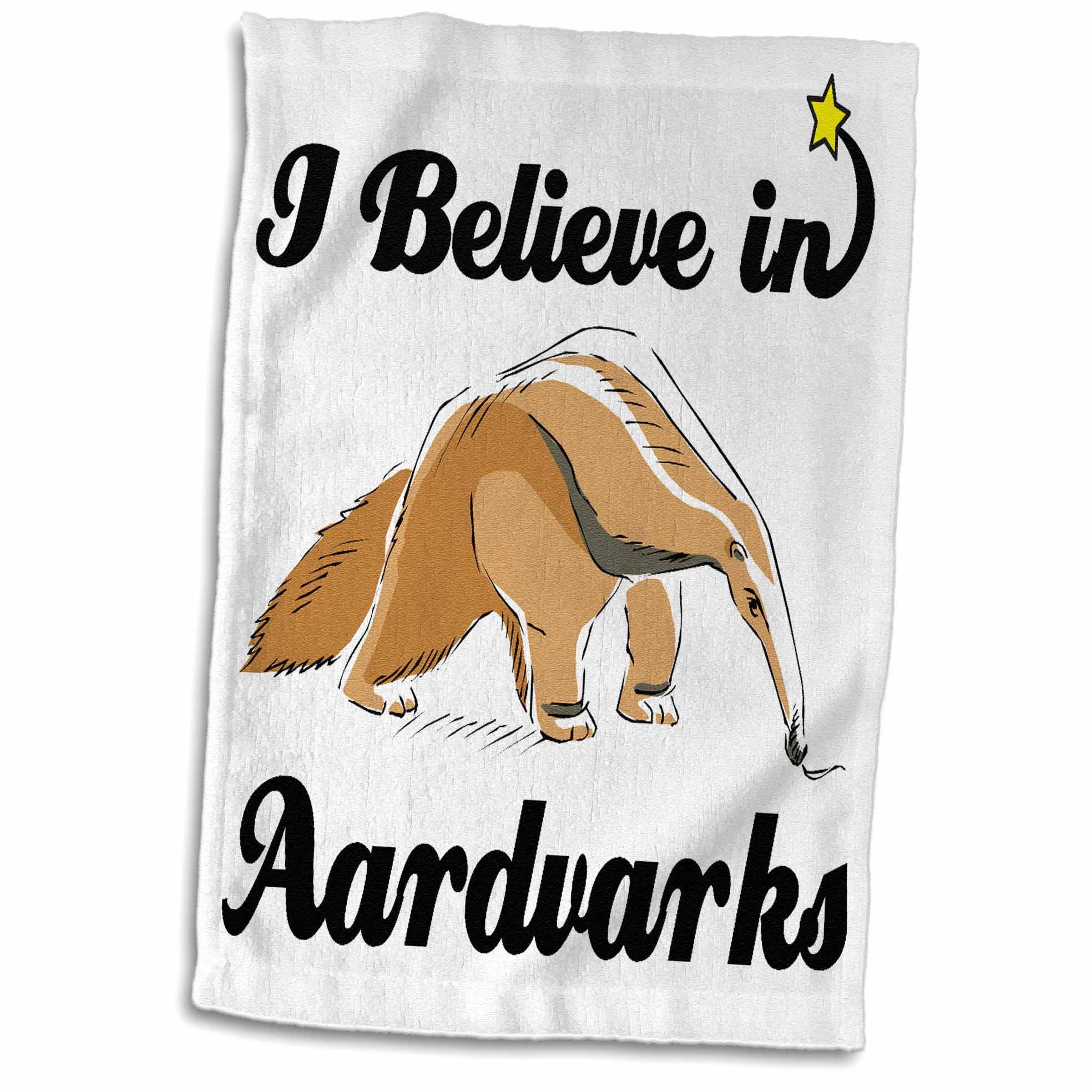 Symple Stuff Kugler I Believe In Aardvarks Hand Towel Wayfair