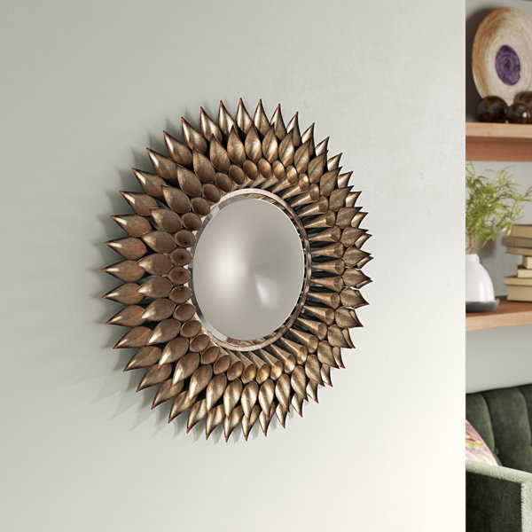 World Menagerie Round Decorative Wall Mirror Amp Reviews