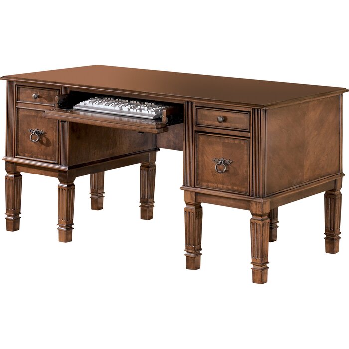 Astoria Grand Edens Solid Wood Computer Desk Reviews Wayfair Ca