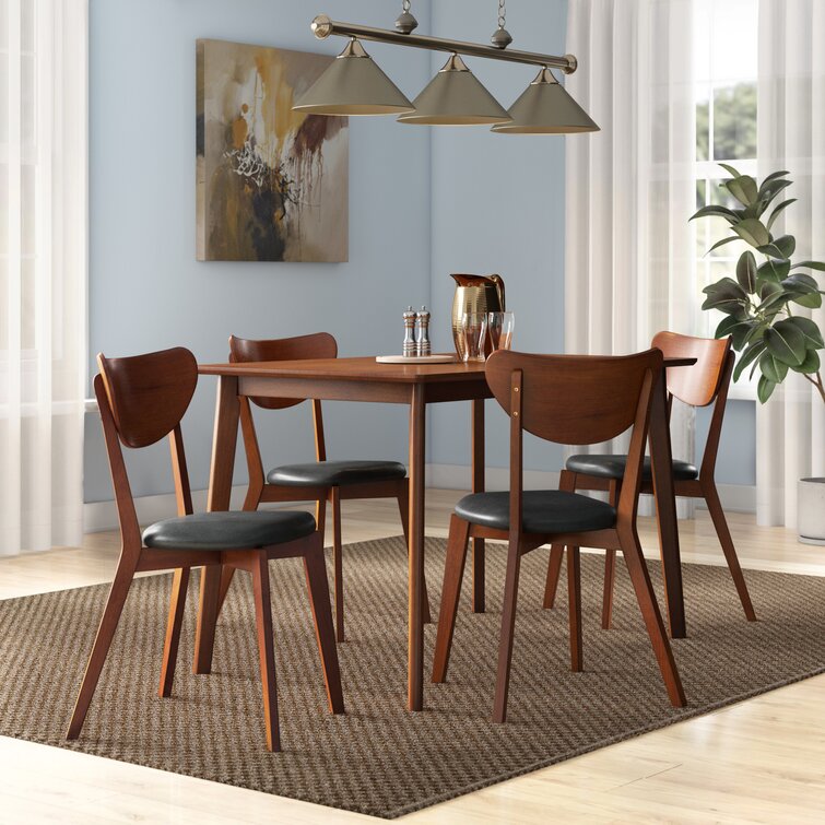 winona extendable solid wood dining set mistana