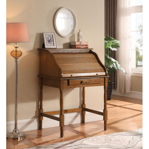 Canora Grey Angeline Secretary Desk With 4 Drawer File Cabinet