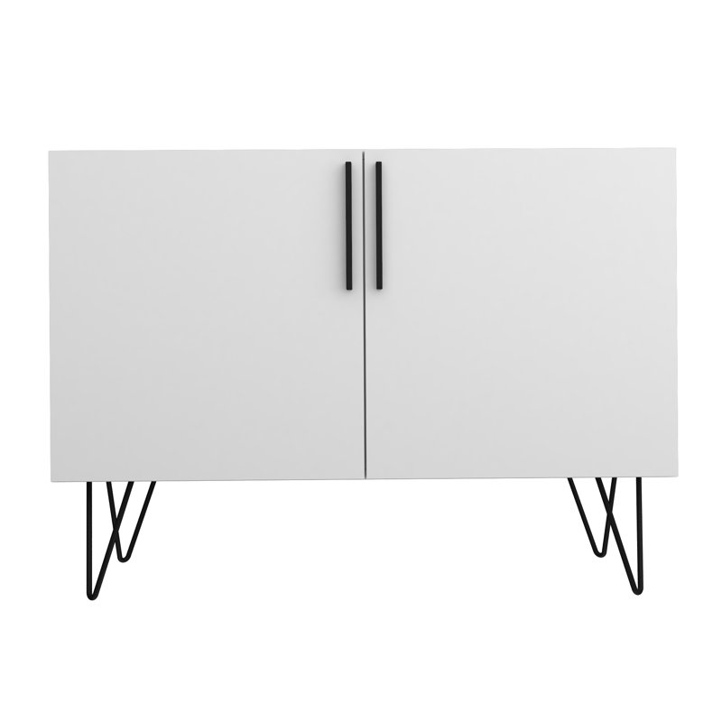Wrought Studio Kenosha Mid Century Modern 2 Door Accent Cabinet Reviews Wayfair