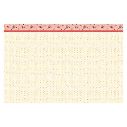 Evie the Strawberry Fairy - Strawberry Pattern 1.9m x 2.88m Textured Matt Peel & Stick Wall Mural East Urban Home