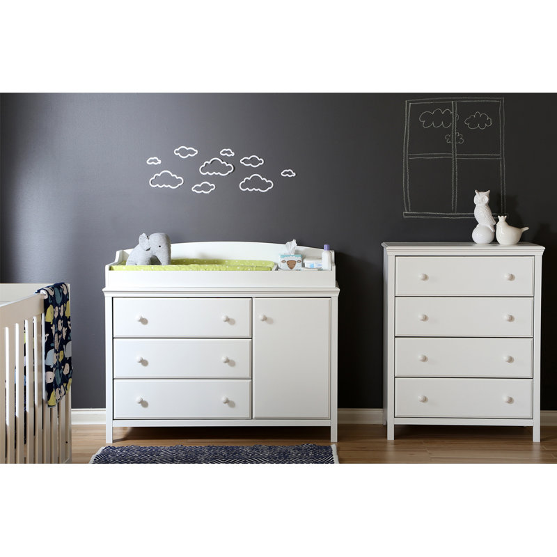dresser with removable changing table