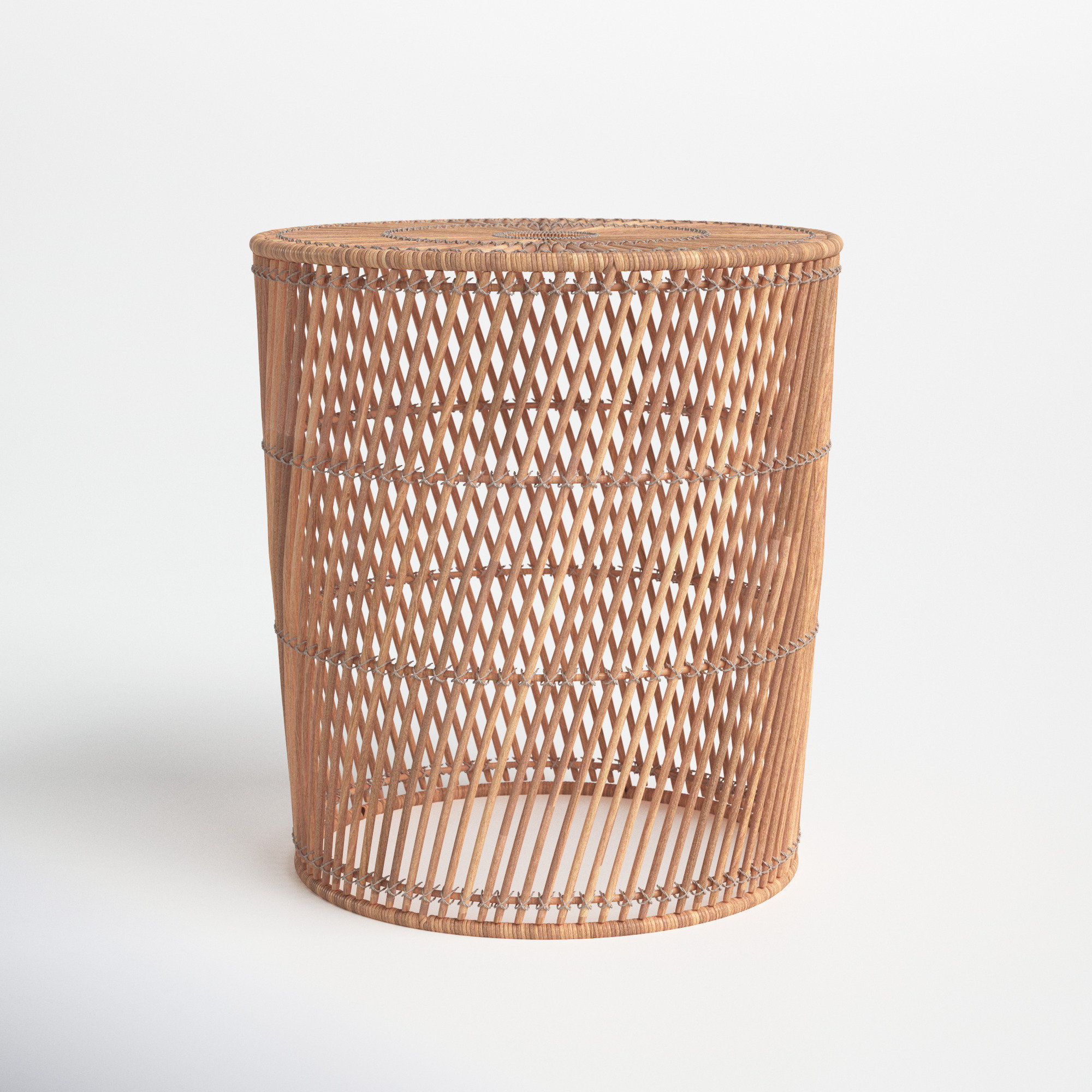 Joss & Main Kora 17'' Tall Drum End Table Wayfair