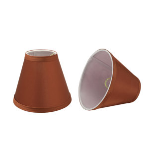 Modern 6'' Fabric Empire Clip on Lamp Shade (Set of 2)