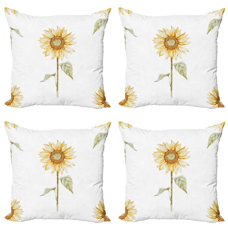 yellow green throw pillows