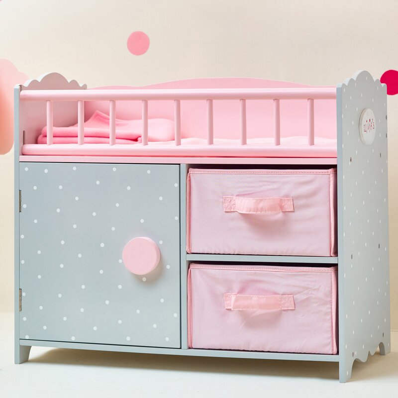 Olivia S Little World Polka Dots Princess Baby Doll Crib With