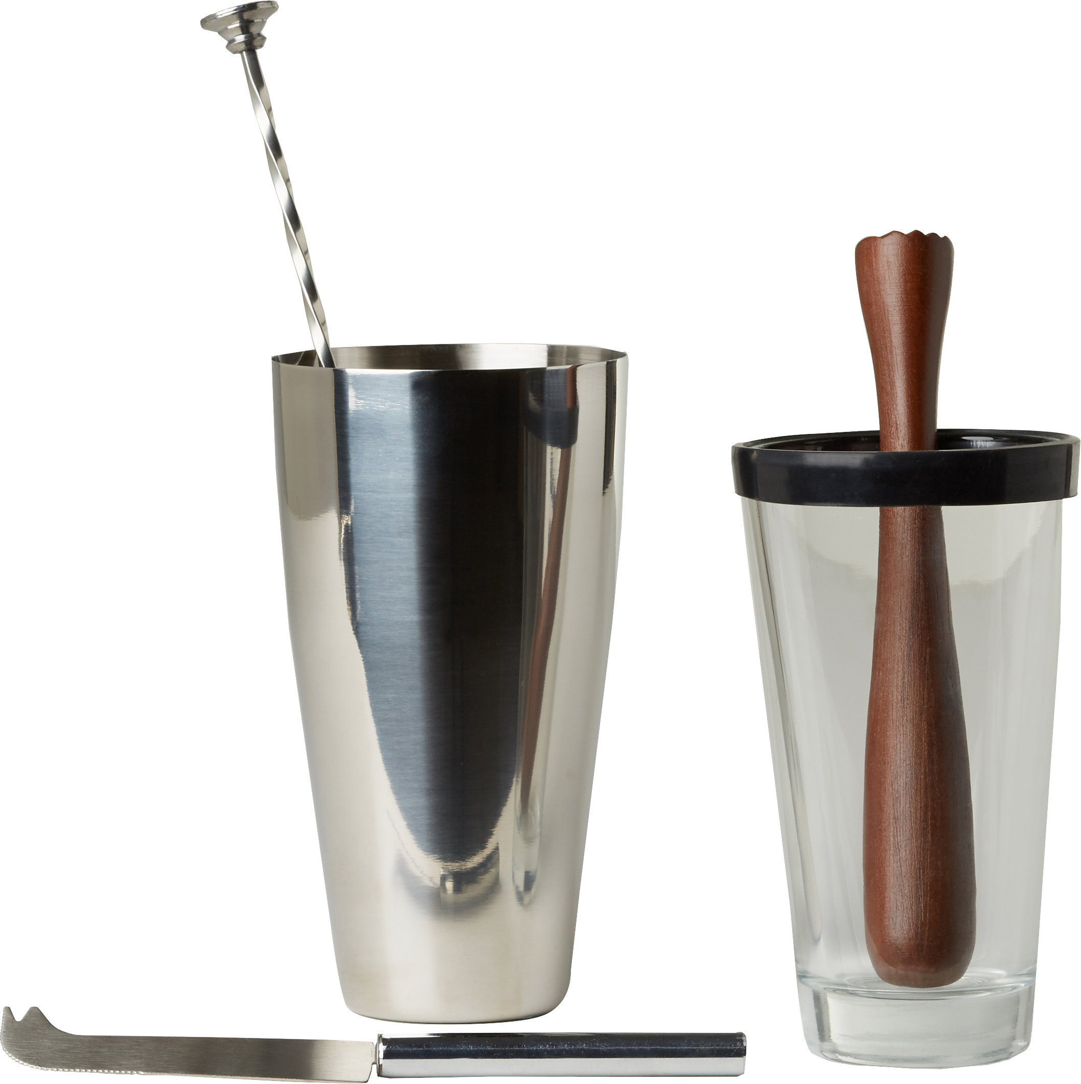 Kitchencraft Barcraft Luxe Lounge 4 Piece Mojito Cocktail Set